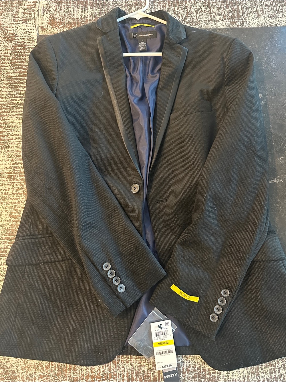 BNWT INC VELOUR BLAZER SZ M